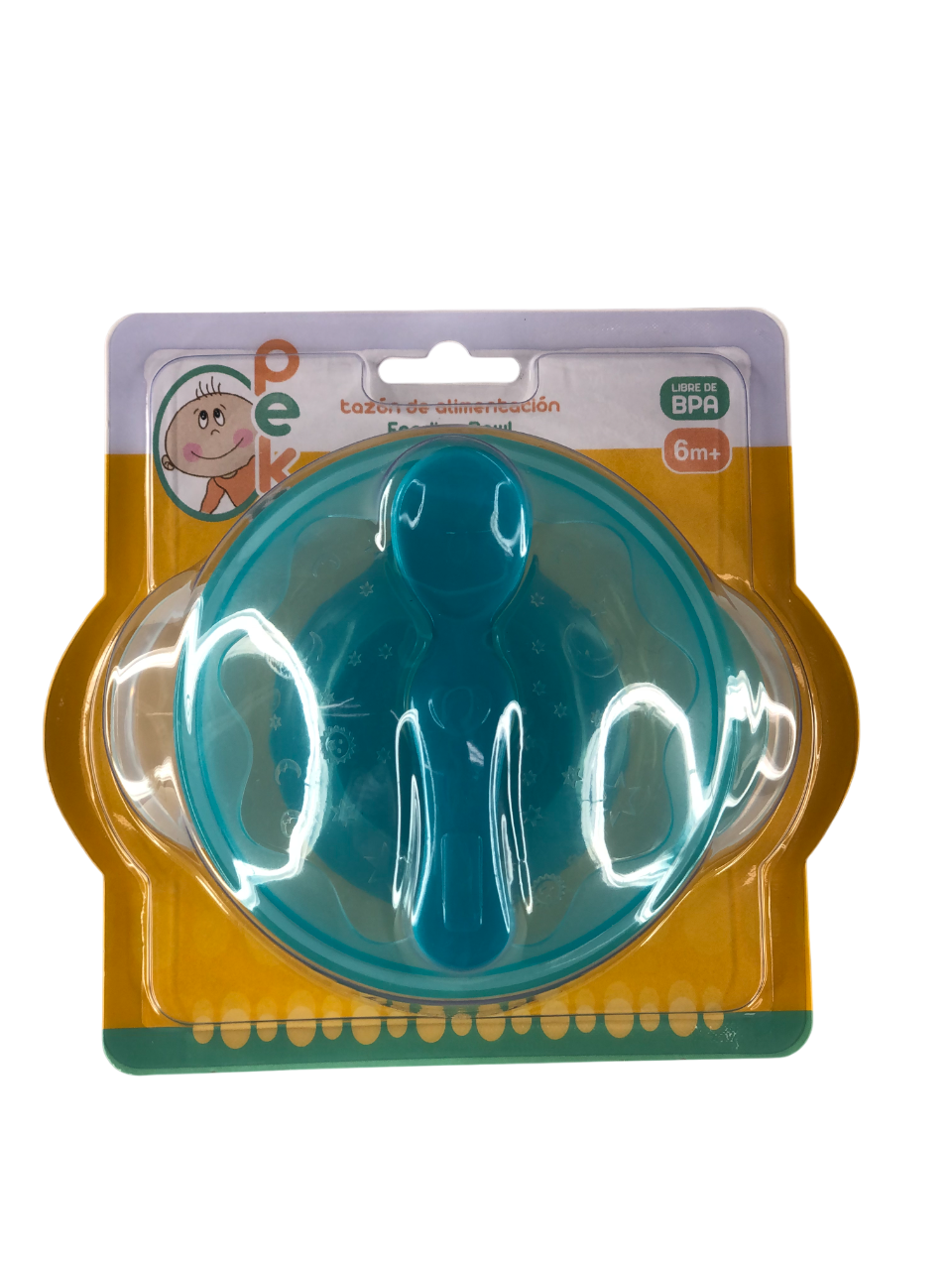 Plato con tapa cuchara y ventosa