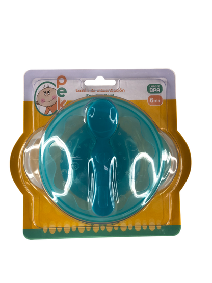 Plato con tapa cuchara y ventosa