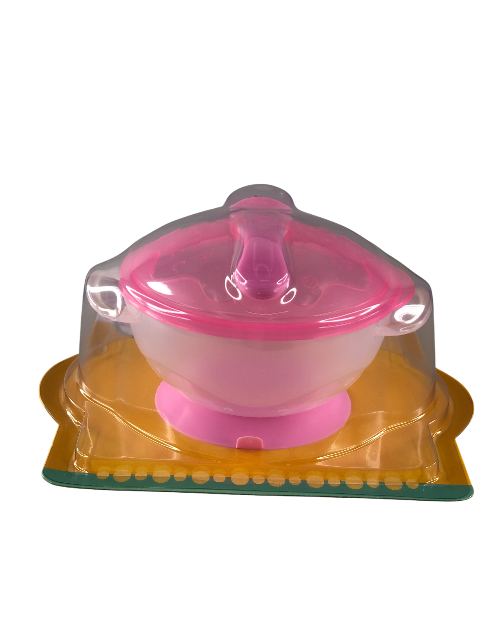 Plato con tapa cuchara y ventosa