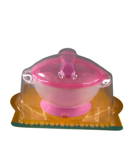 Plato con tapa cuchara y ventosa