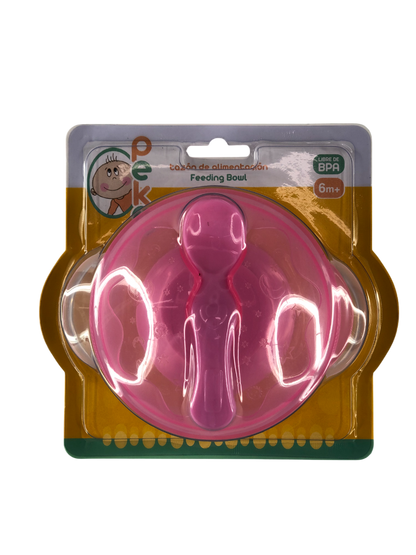 Plato con tapa cuchara y ventosa