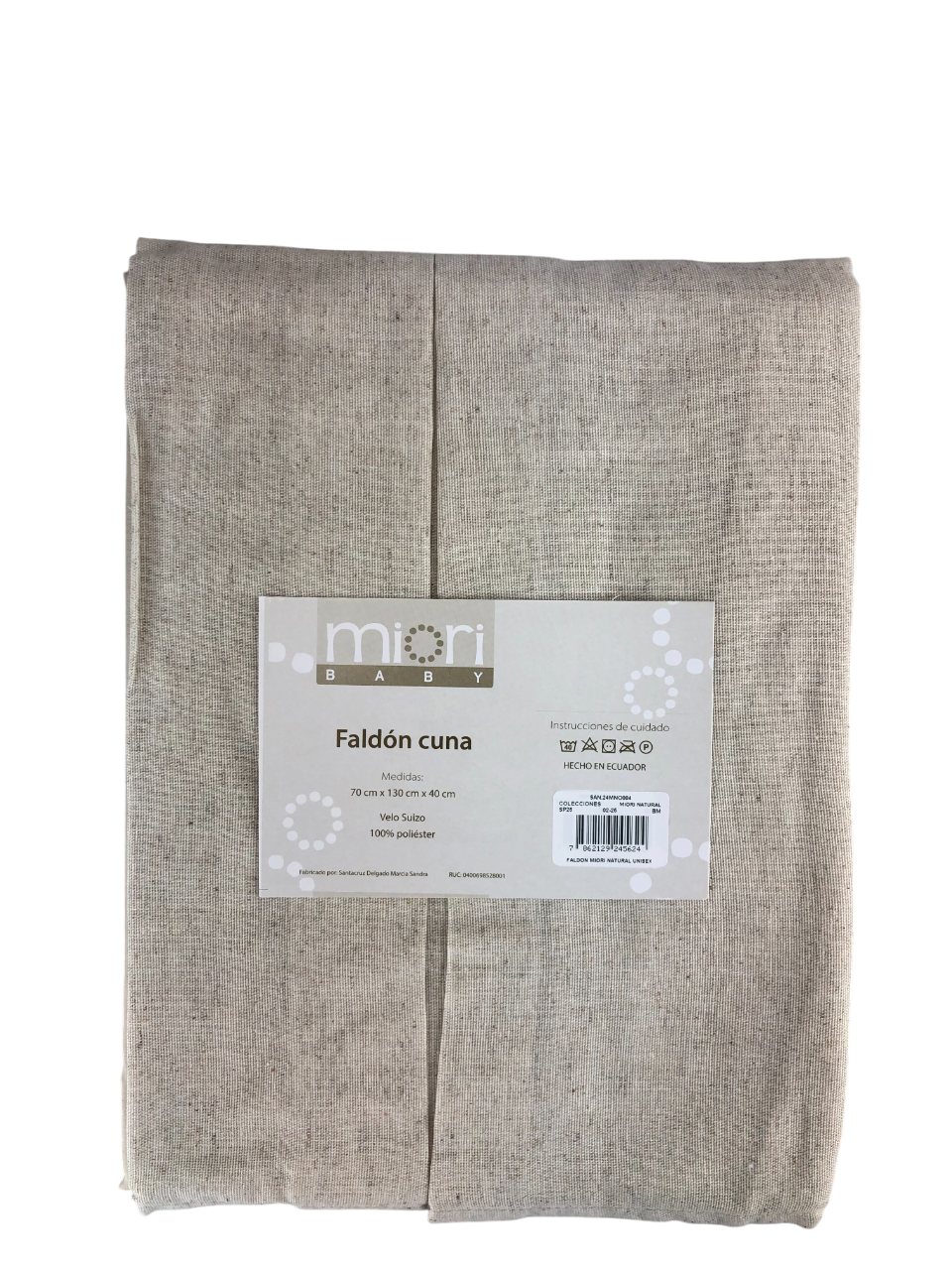 Faldón cuna unisex