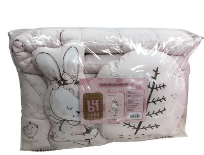 Juego de cuna 6 piezas coneja