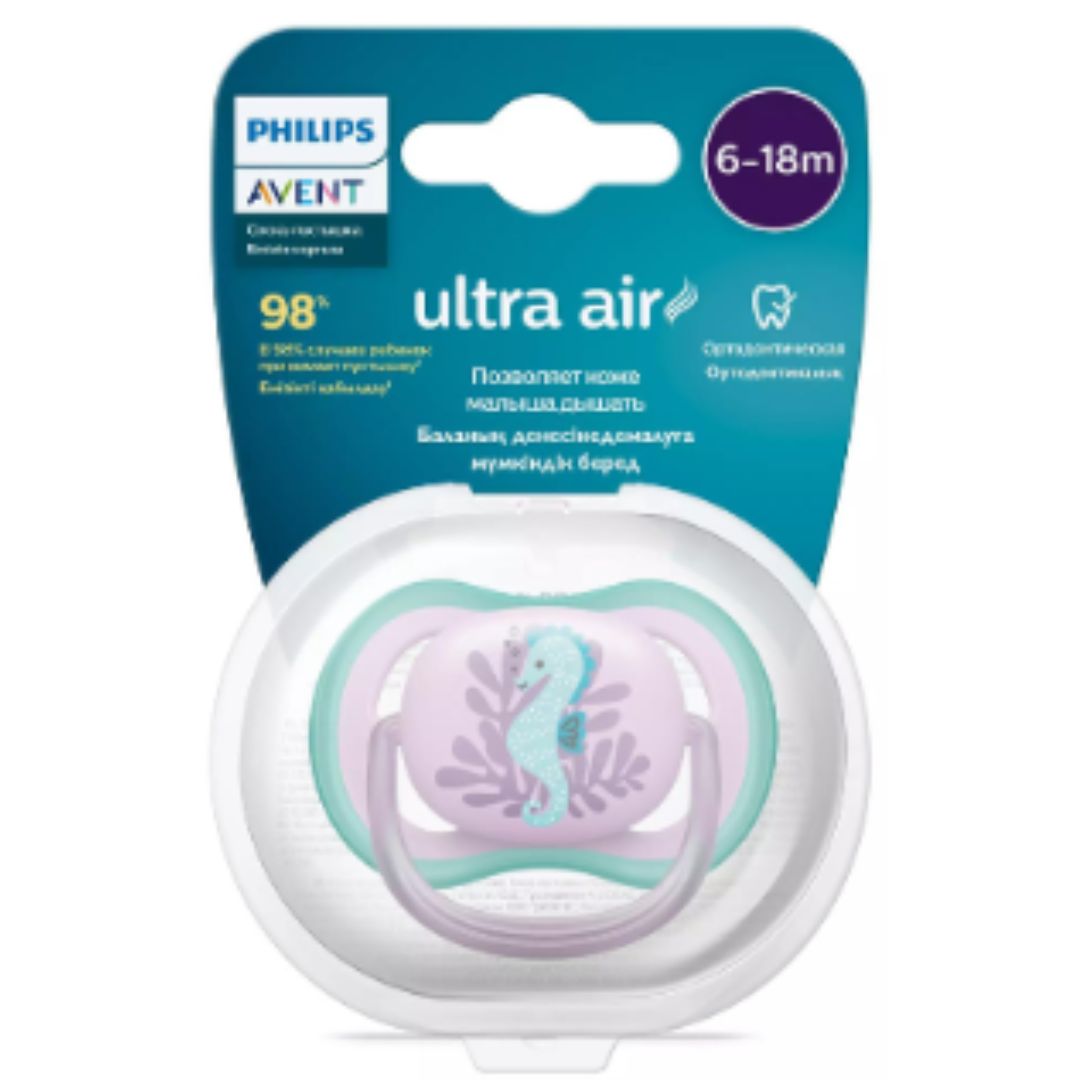 Pacificador ultra air 1pc 6a18m niña