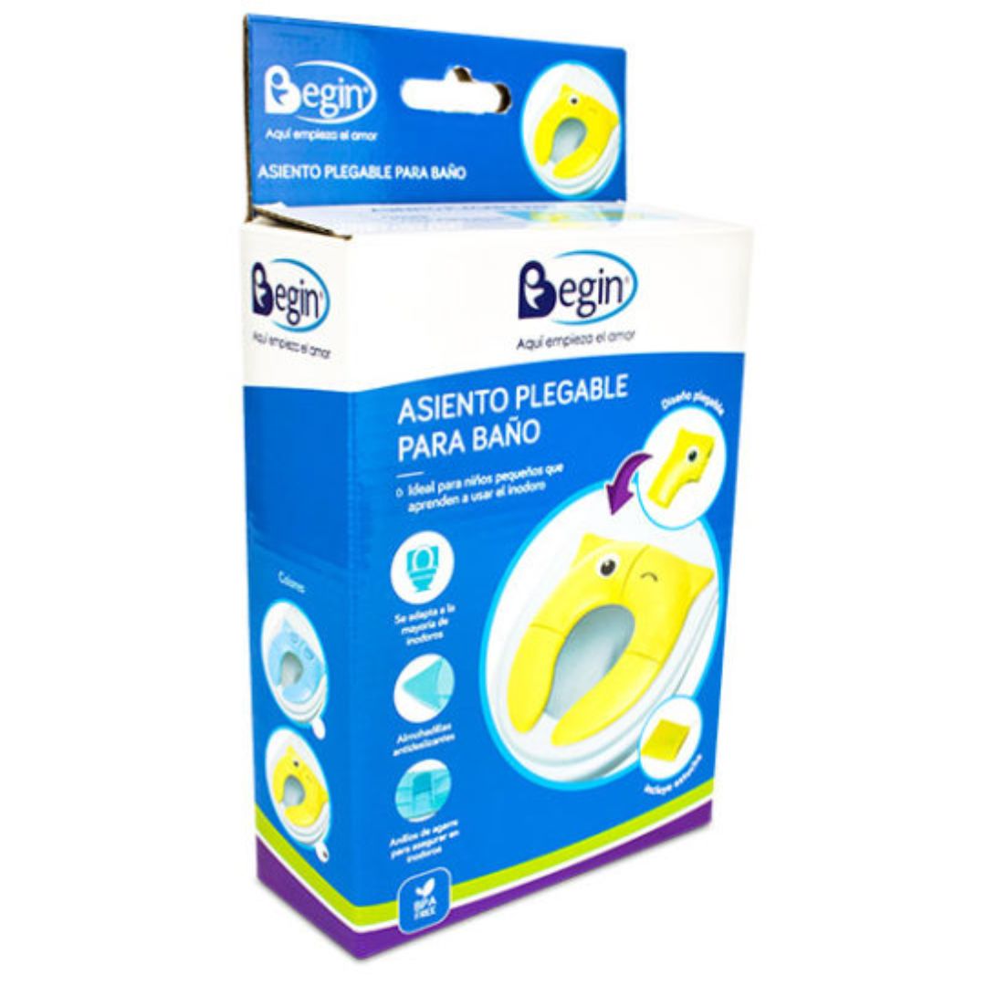 Asiento plegable para inodoro