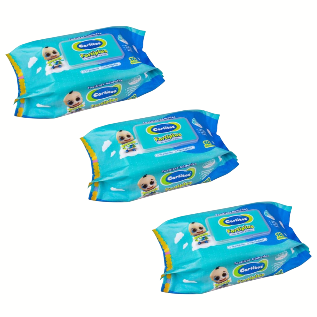 Toallitas Húmedas 100 unidades triple pack