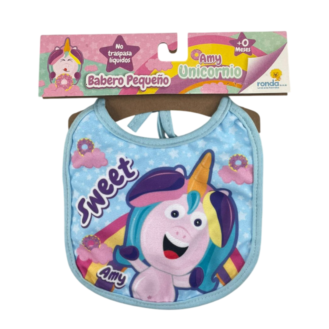 Babero de unicornio