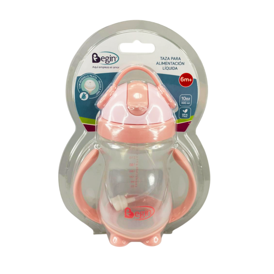 Vaso entrenador con sorbete 10 onzas