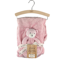 Cobija Con Manta De Apego | Oso Rosa Infancie