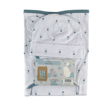 Cobija con gorro para envolver al bebé