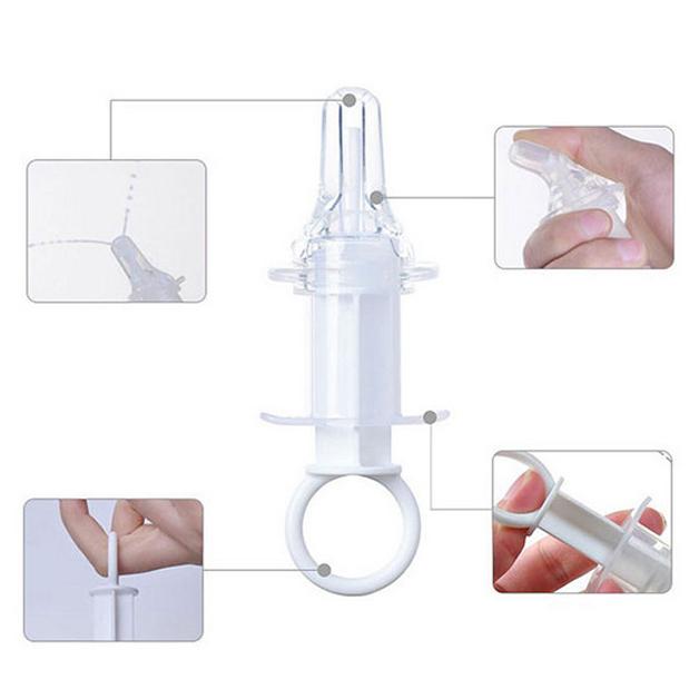 Jeringa dispensador de medicina para bebé