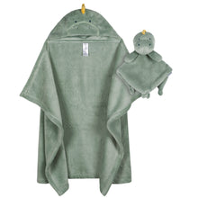 Set de Cobija con Capucha Verde