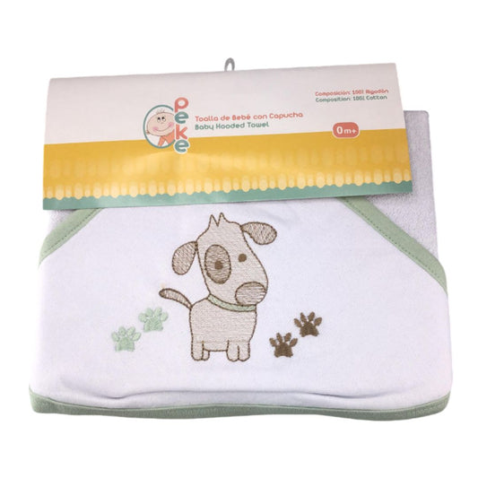 Toallas verde perrito