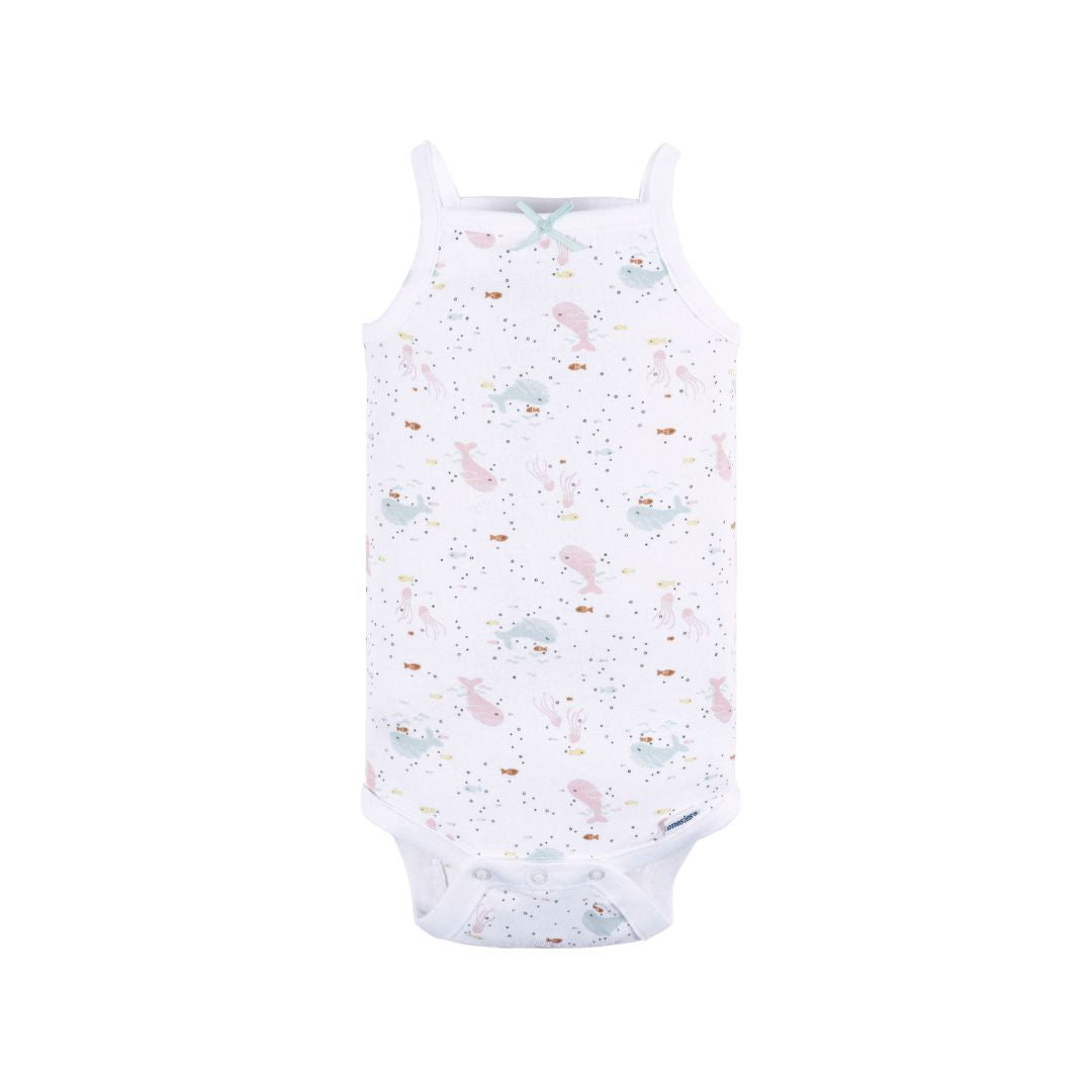 Paquete de 4 bodys Onesies® nena sin mangas