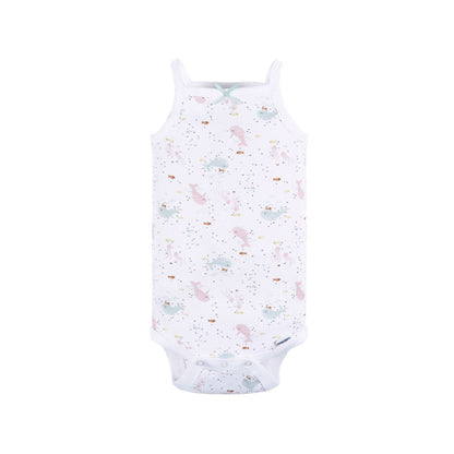 Paquete de 4 bodys Onesies® nena sin mangas