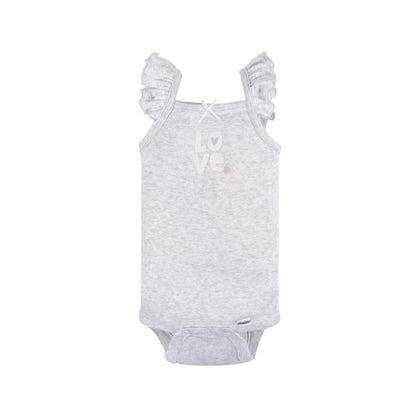 Paquete de 4 bodys Onesies® nena sin mangas