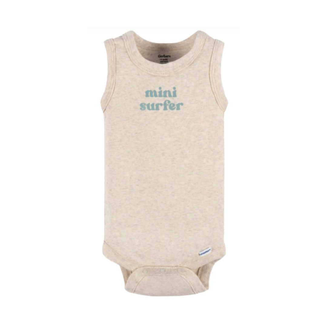 Paquete de 4 bodys Onesies® sin mangas