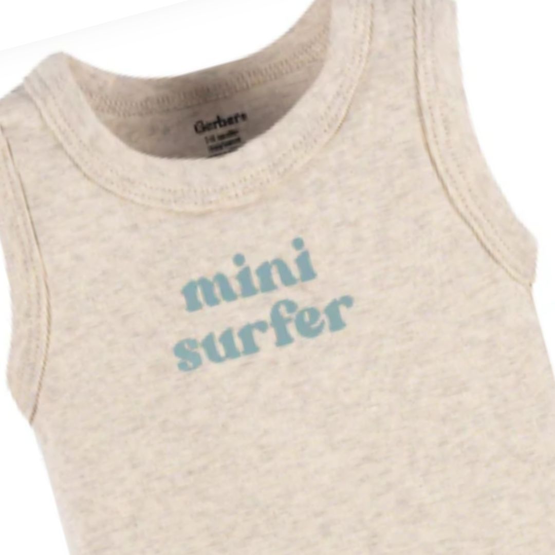 Paquete de 4 bodys Onesies® sin mangas