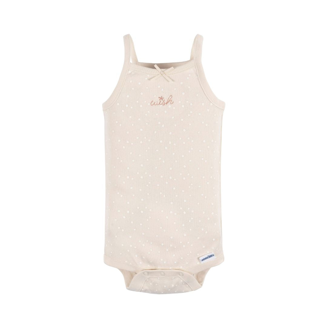 Paquete de 4 bodys Onesies® nena sin mangas