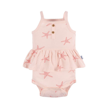 Paquete de 4 bodys Onesies® nena sin mangas