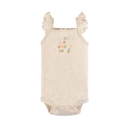 Paquete de 4 bodys Onesies® nena sin mangas