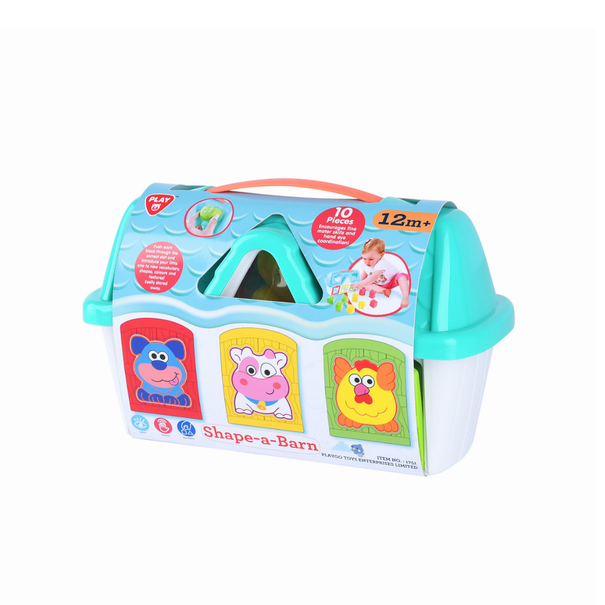 Casa Con Actividades Y Cubos 10 Pcs 12m