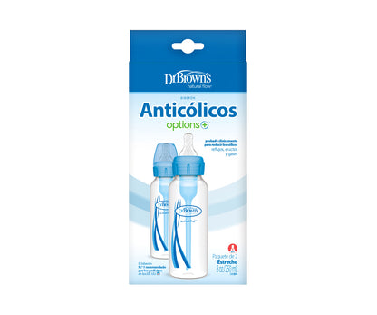 Biberón Options x2 Boca Estándar 8 Oz