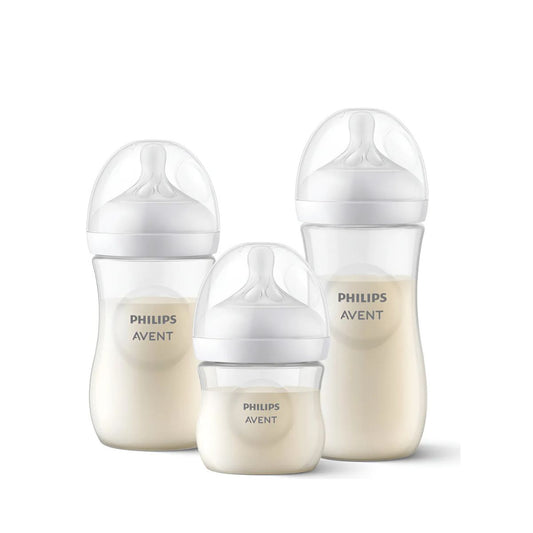 Set De Tres Biberones Natural Response | Transparente Avent