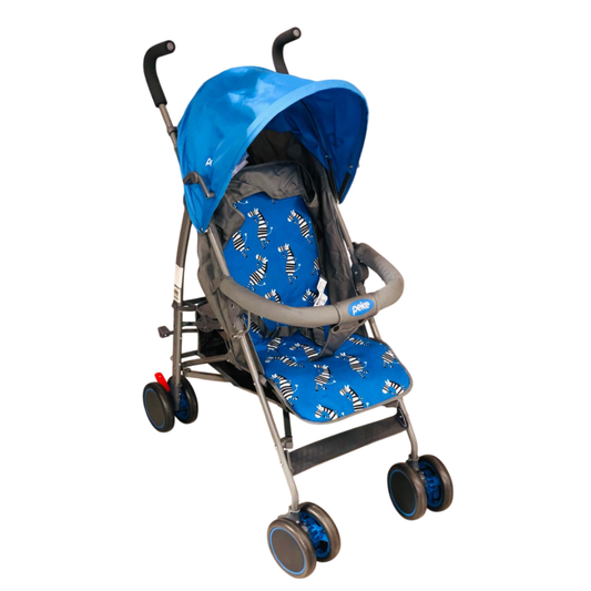 Coche Paraguas Cebra | Azul Peke