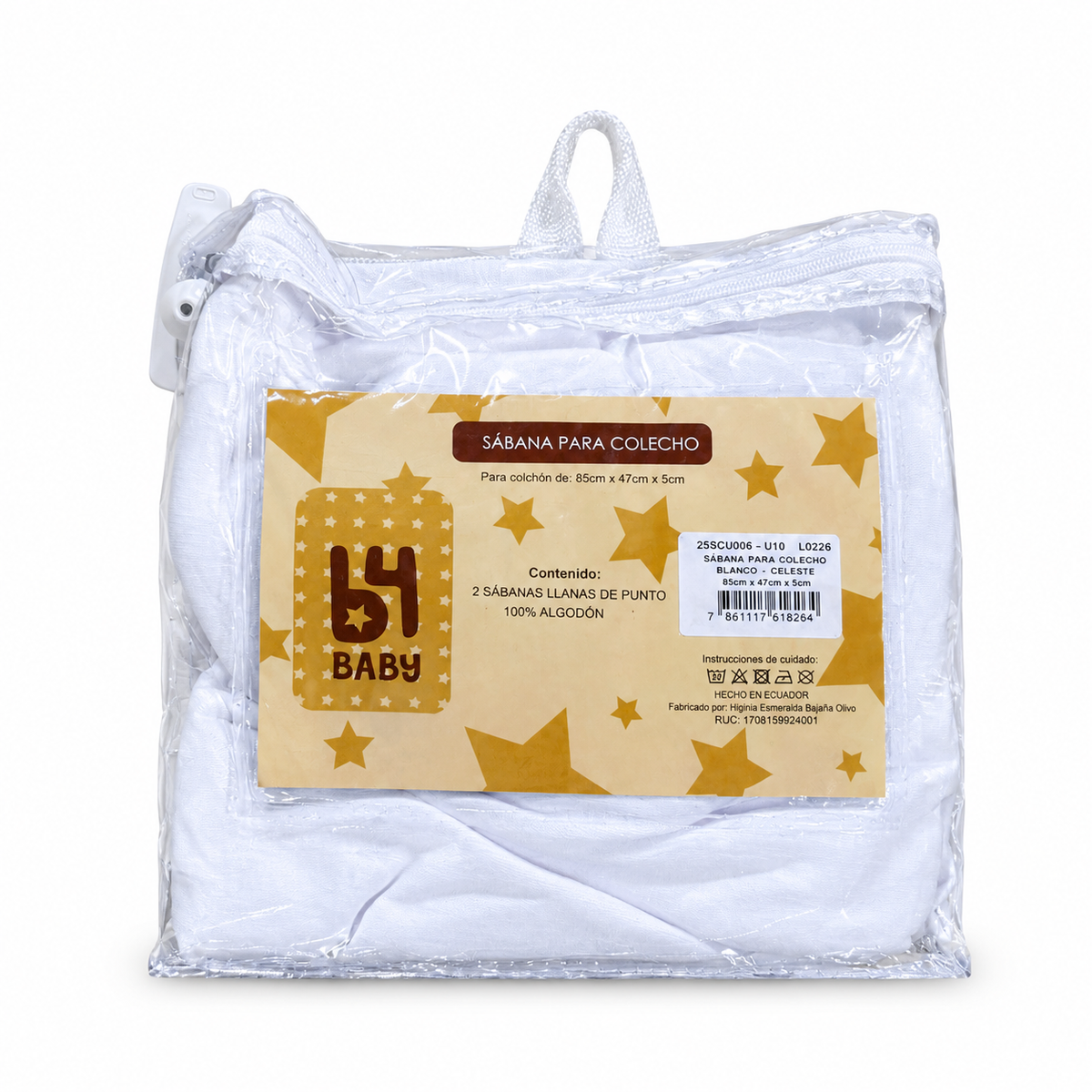2 Sabana Para Colecho 85X47X5 I| Blanco B4Baby