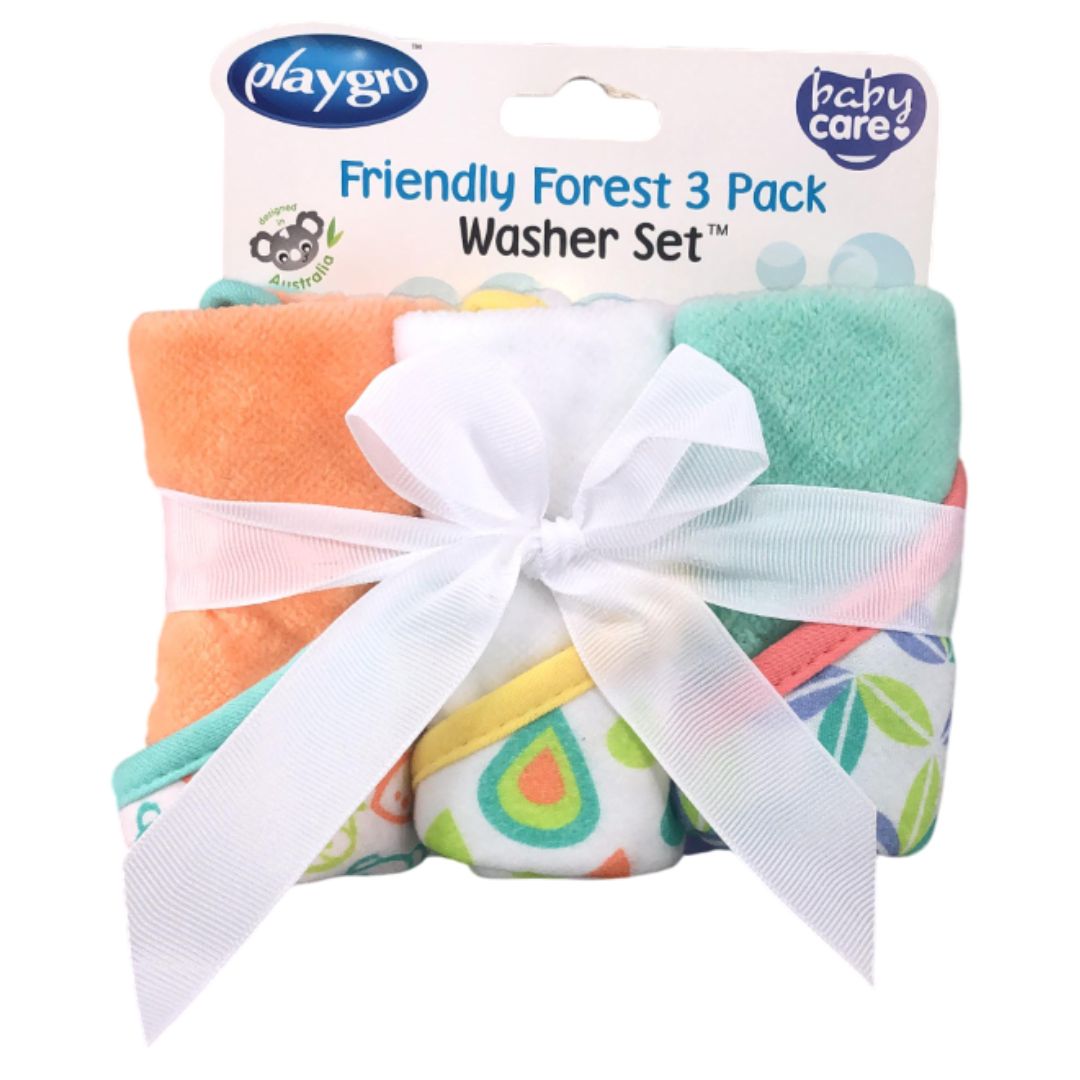 Set de 3 toallitas amigos del bosque