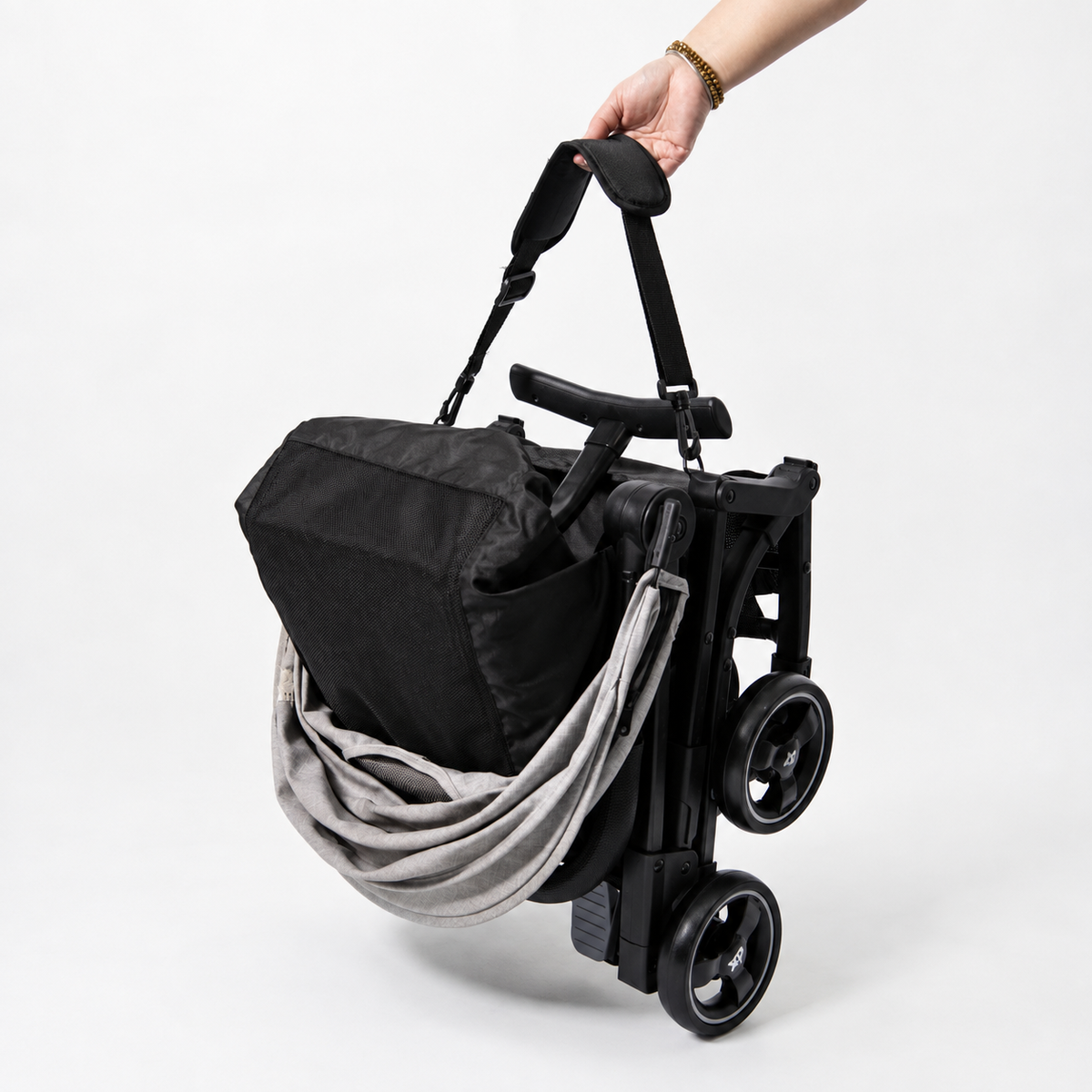 Stroller bristol I| black gray born dlx