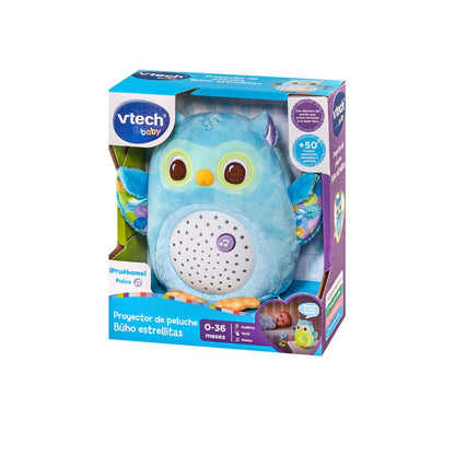 Proyector de Peluche Búho Estrellitas