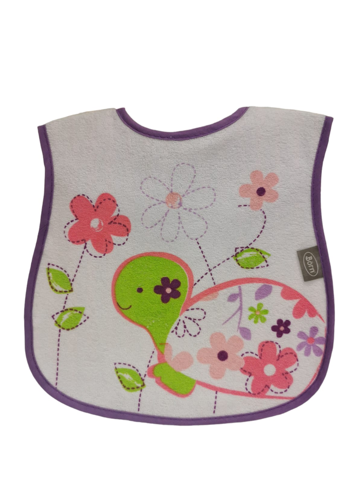 Babero 2Pk Tortuga Rosado