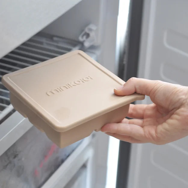 Recipiete de silicona para almacenar pure