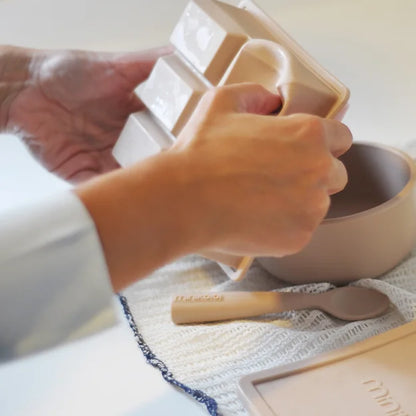 Recipiete de silicona para almacenar pure