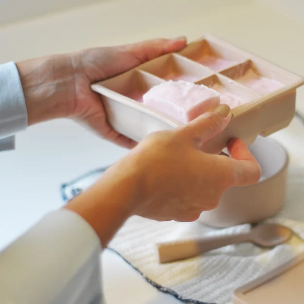 Recipiete de silicona para almacenar pure