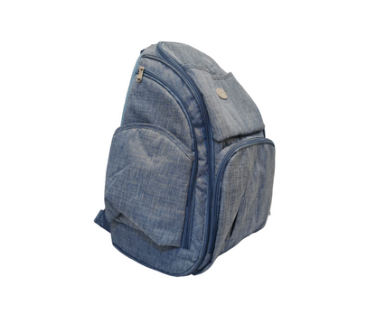 Pañalera Mochila Celeste Melange Born