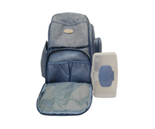 Pañalera Mochila Celeste Melange Born