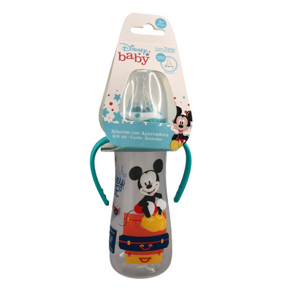 Biberón Disney Con Agarradera 8 Onzas | Minnie - Mickye Disney