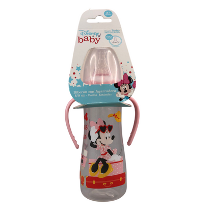 Biberón Disney Con Agarradera 8 Onzas | Minnie - Mickye Disney