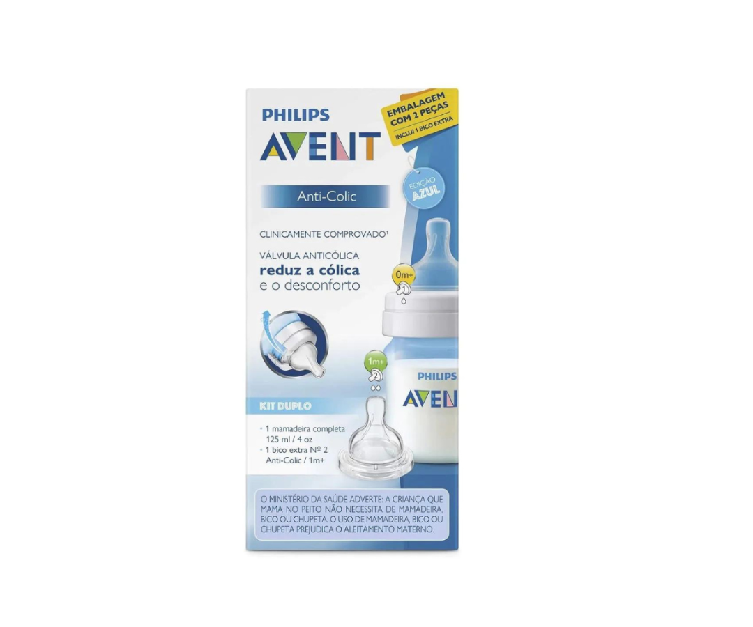 Set Biberón Anti-Cólico 4 oz y tetina 1m
