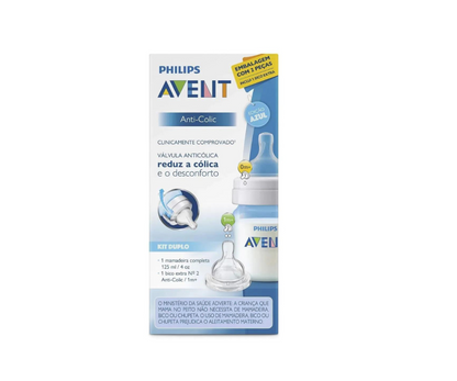 Set Biberón Anti-Cólico 4 oz y tetina 1m