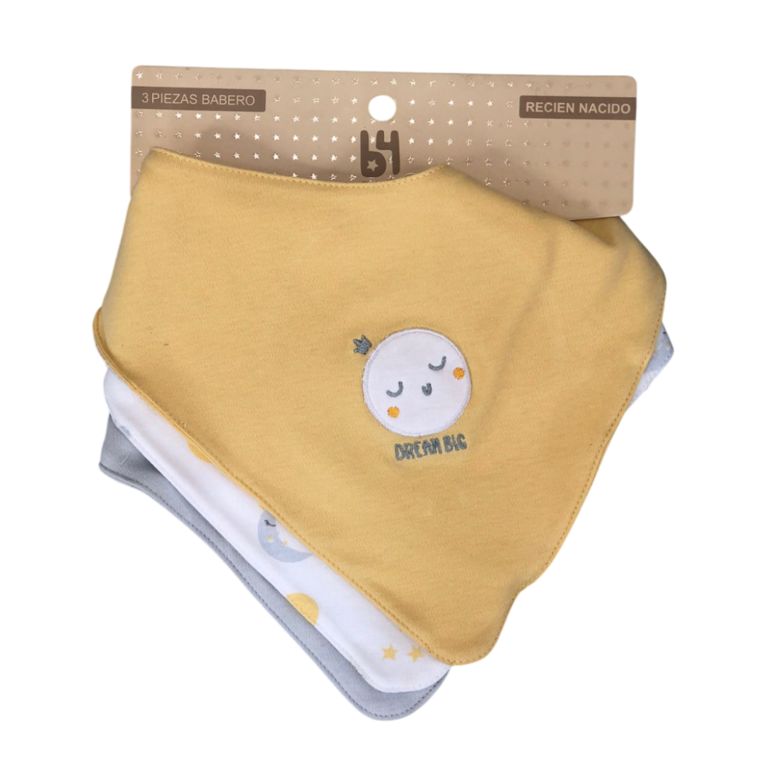 Set Bandanas Babero X3 | B4 Baby