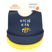 Baberos de silicón con bolsillo x2