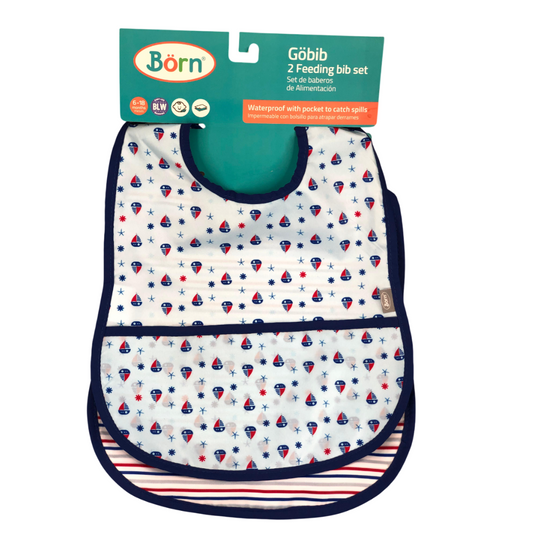 Baberos impermeables con bolsillo