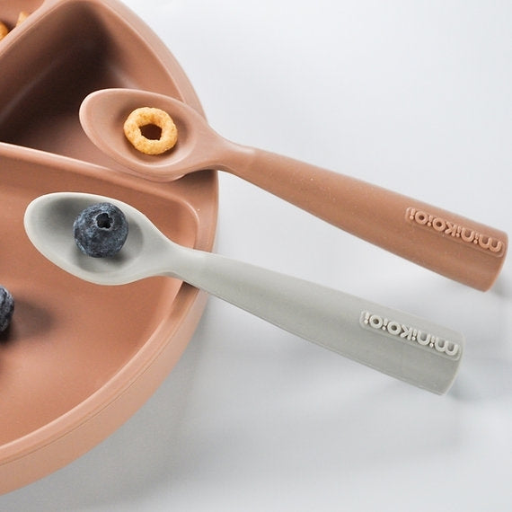 Cucharas x 2 Rosa y Gris