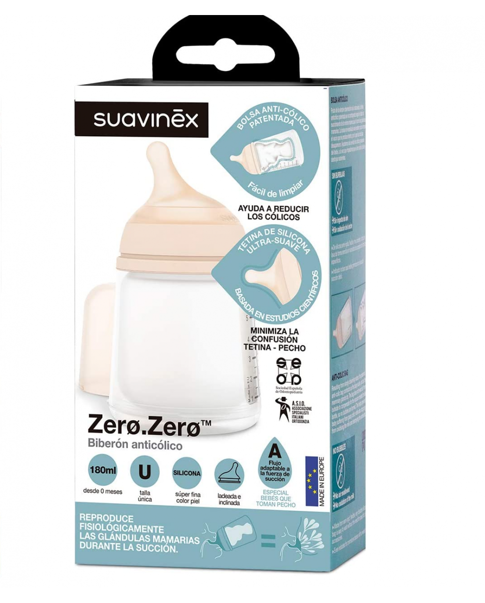 Biberón ZERØ.ZERØ Suavinex