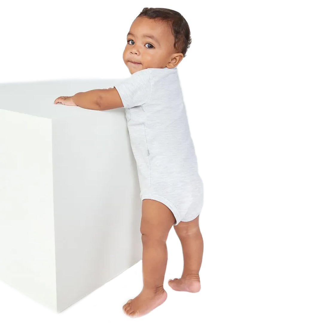 Body polo niño gris