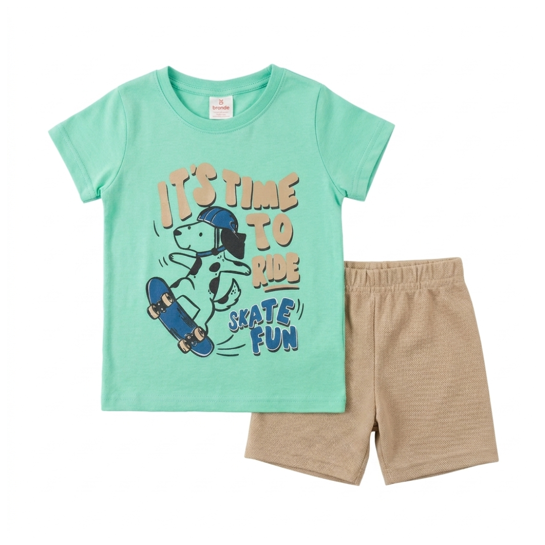 Conjunto camiseta y bermuda niño | 12 meses